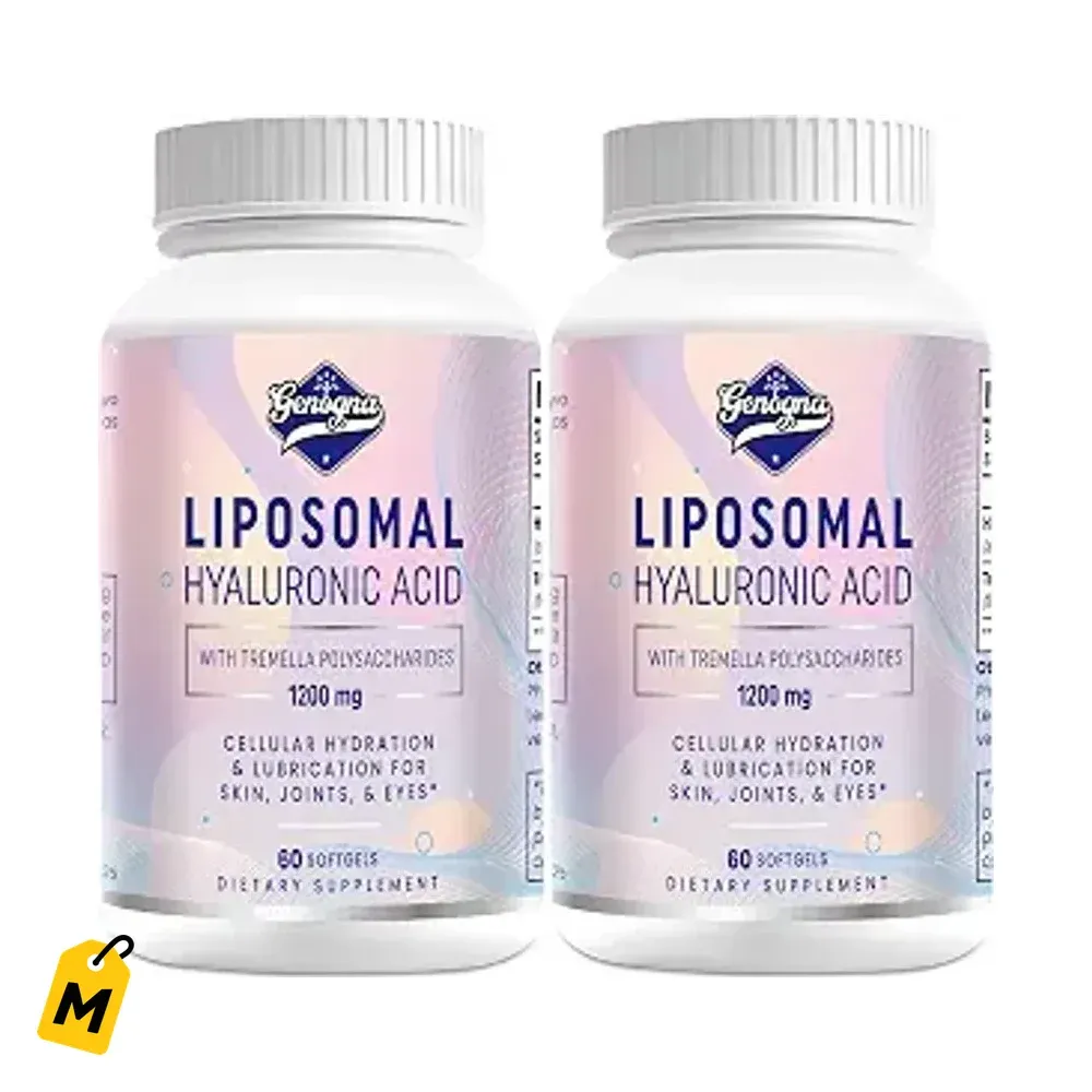 Acido Hialuronico Liposomal 1000mg con Tremella Hidratacion Piel y Coyunturas 2 Pack