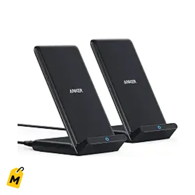Anker 313 Cargador Inalambrico 10W Max Qi - Dos Soportes Pa Cargar Facil