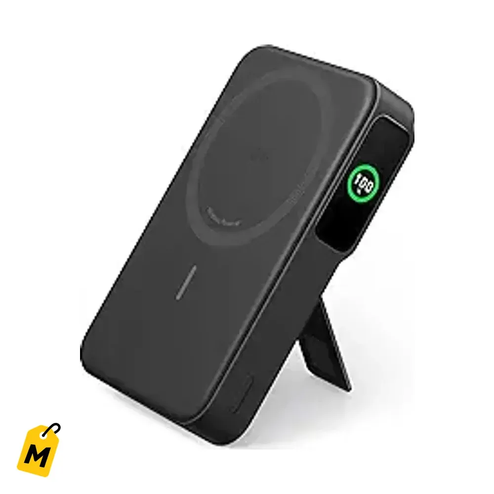 Anker MagGo Power Bank Qi2 15W 10,000mAh Carga Rapida MagSafe iPhone con Pantalla y Base