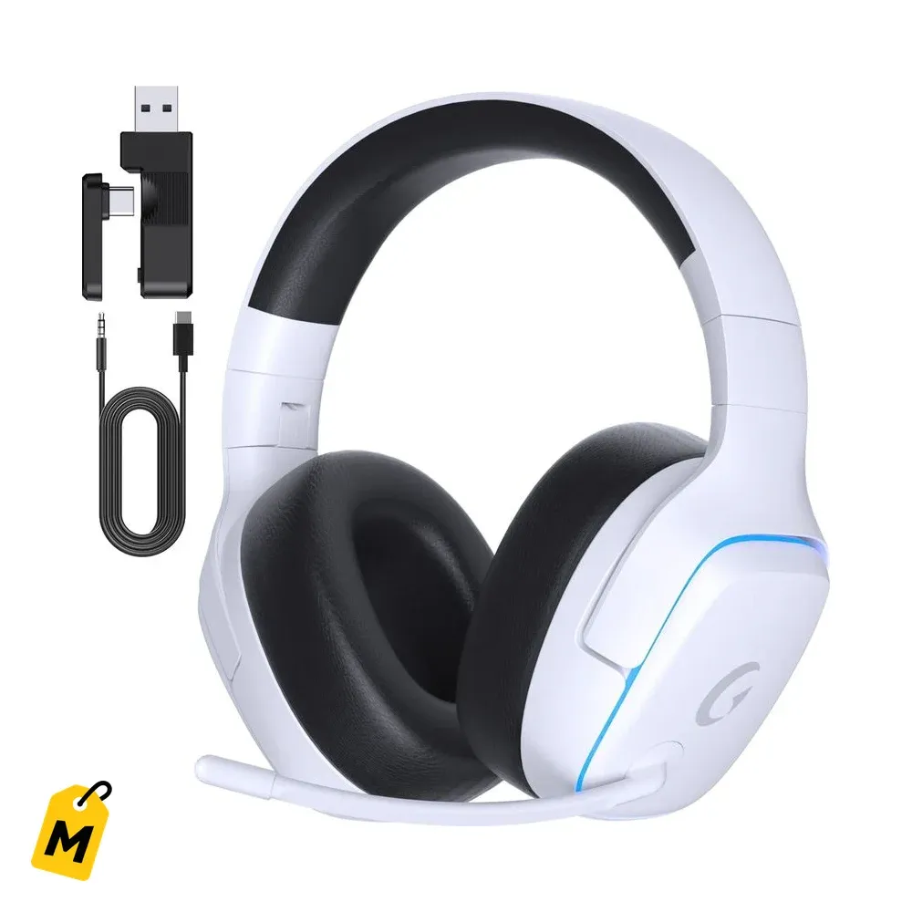 Audifonos Gaming UDH Inalambricos pa PS5 PC Switch Sonido 7.1 Microfono Cancelacion Ruido