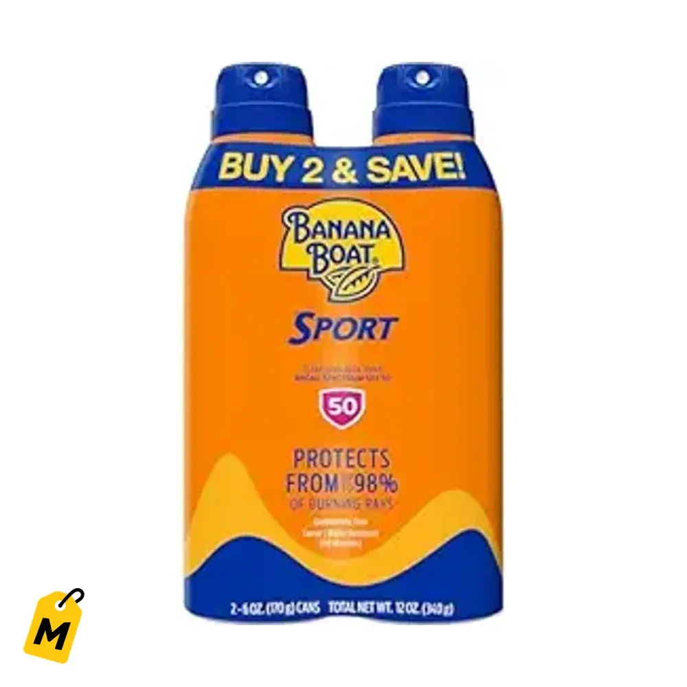 Banana Boat Sport SPF 50 Spray Solar 2 Pack - Pa la calle sin quemarte