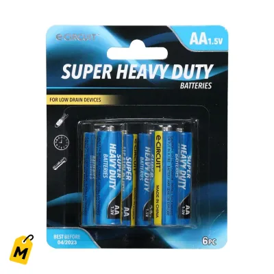 Baterias AA E-Circuit Super Duraderas - Pack de 4