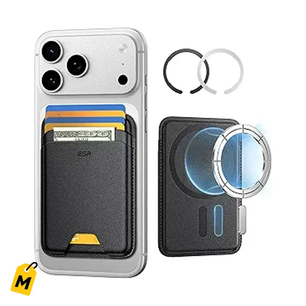 Billetera Magnetica ESR MagSafe pa Celular - 5 Tarjetas, RFID, Sticker, Super Segura y Fin