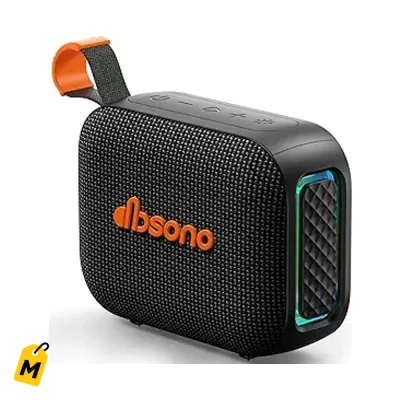 Bocina Bluetooth Portatil dbsono IPX5 Agua y Sudor Negra