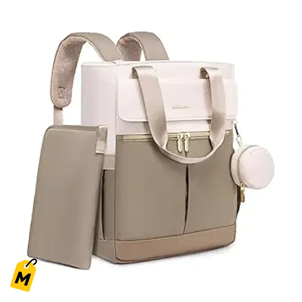Bulto Pa Bebe LOVEVOOK Mochila y Tote - Termico, Cambiador y Antirrobo