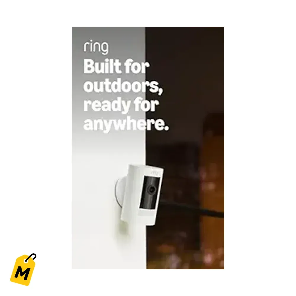 Ring Camara Exterior (Stick Up Cam) Blanca - Seguridad Pa Tu Casa o Negocio, Vision en Viv