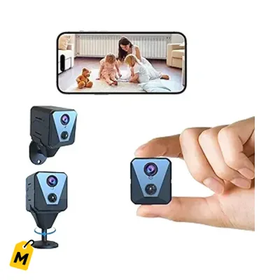 Camara Seguridad Funstorm 4K WiFi Interior Vision Nocturna Bateria 100 Dias