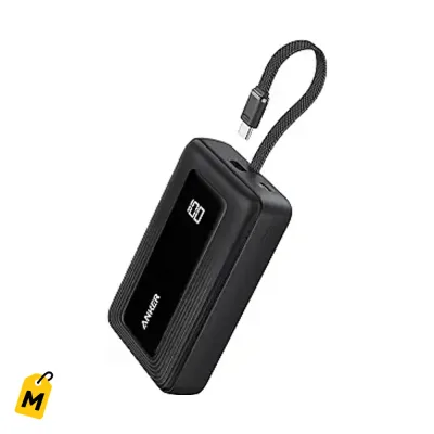 Anker Zolo Power Bank 20K 30W USB-C Integrado Carga Rapida Pa Tu Celular
