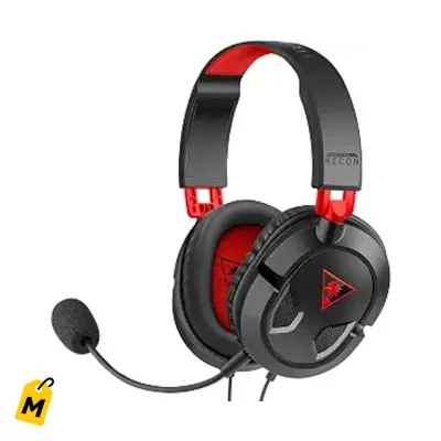 Cascos Gaming Turtle Beach Recon 50 Con Cable Pa PC PS5 Xbox Comodos y Nitidos