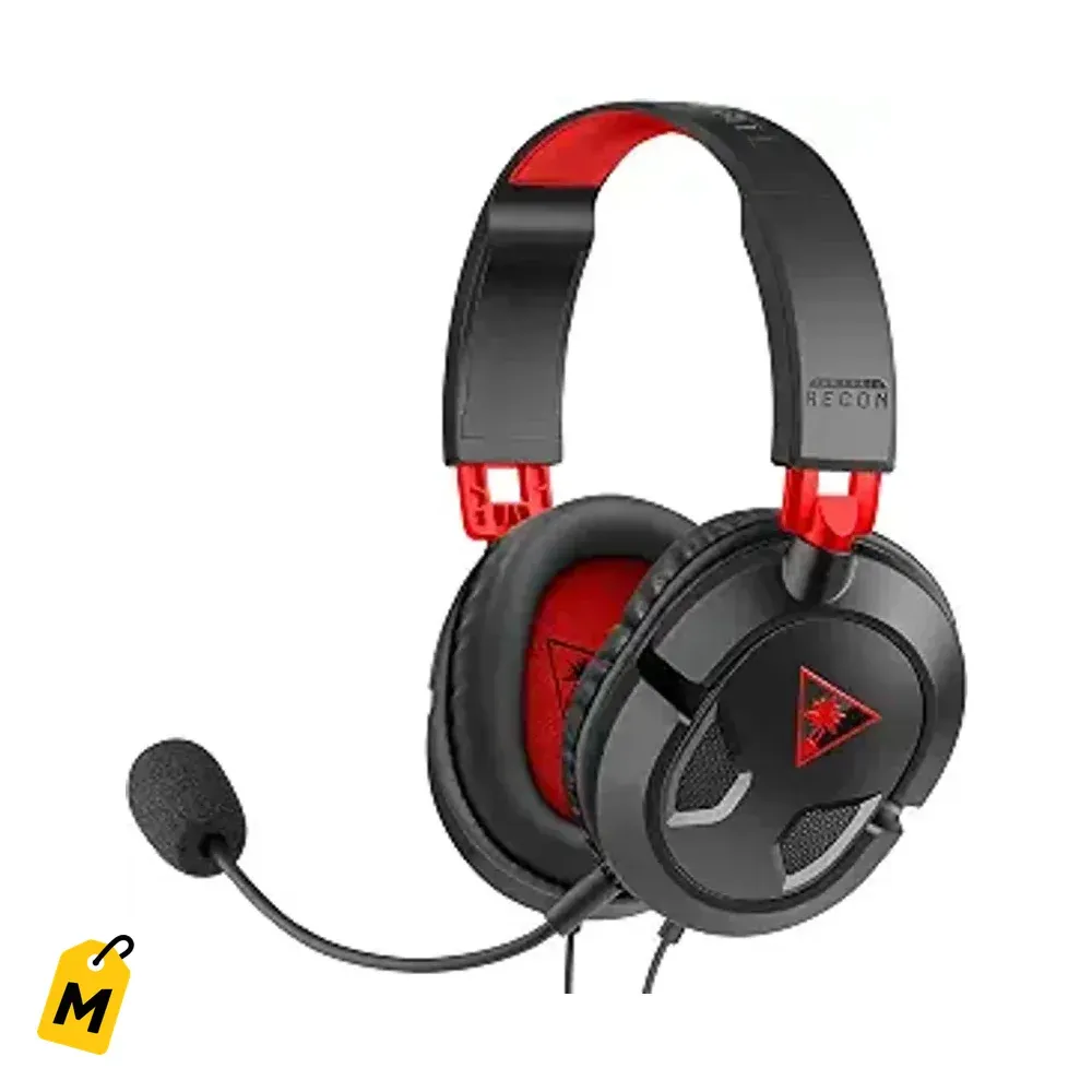 Cascos Gaming Turtle Beach Recon 50 Con Cable Pa PC PS5 Xbox Comodos y Nitidos