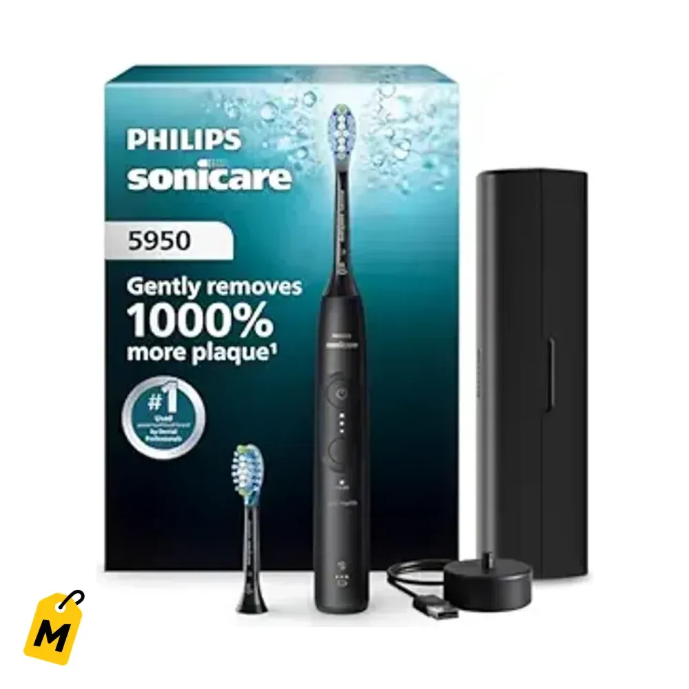 Cepillo Electrico Philips Sonicare 5950, Sensor Presion, Encias Sensibles, Negro