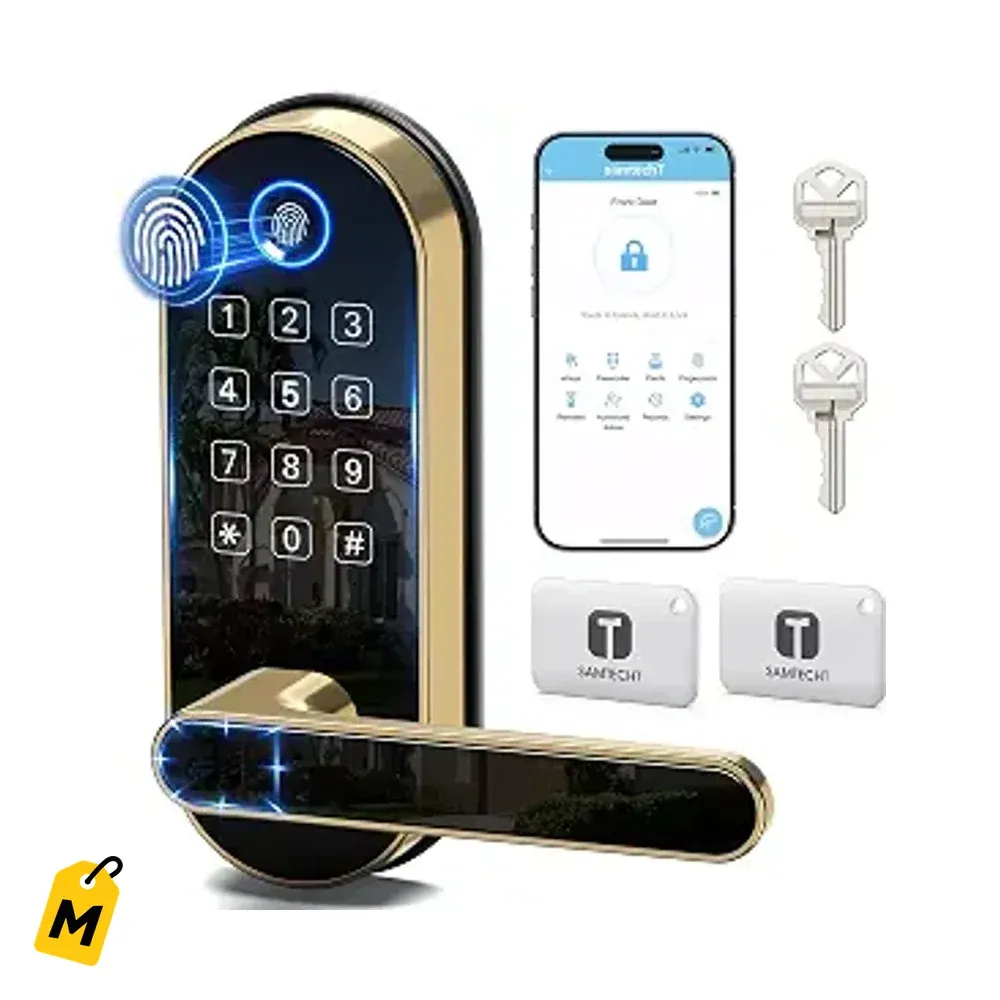 Cerradura Inteligente Bluetooth Huella y Teclado - Pa Casa, Airbnb, Ninos y Viejos