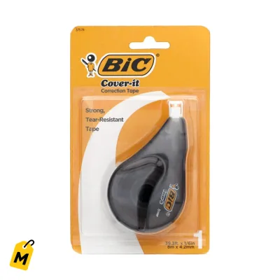 Cinta Correctora BIC Cover-It - Borra errores facilito