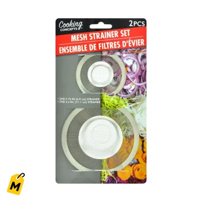Coladores de Malla Pa Fregadero y Banera - Set de 2 - No Mas Tapones
