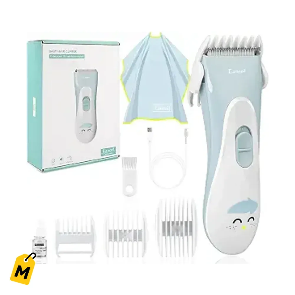 Cortadora Pelo Bebe y Adulto Eanceil, Cuchilla Ceramica, Inalambrica, Silenciosa