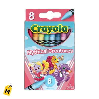 Crayola Criaturas Miticas 8 Crayones Paquete para Ninos y Ninas