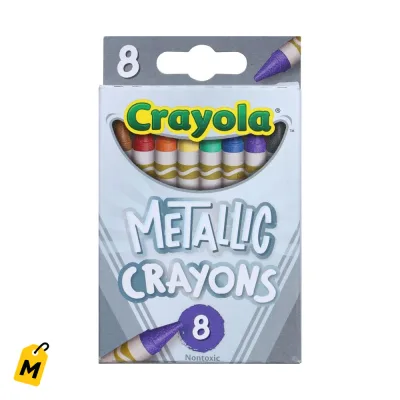 Crayola Metalicos 8 Paquetes - Colores Brillantes Pa Crear
