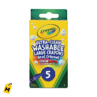 Crayones Crayola Lavables Grandes Paquete de 5