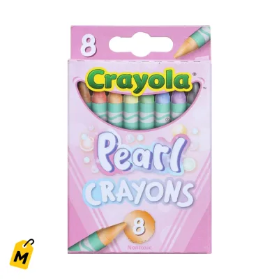 Crayones Crayola Perla 8 Unidades - Brillo Unico Pa Tus Obras de Arte