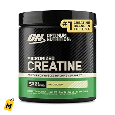 Creatina Optimum Nutrition Monohidratada Sin Sabor - Potencia Tu Fuerza y Musculos