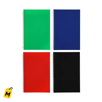 Cuaderno Espiral Jot 2 Materias de Colores - 100 Hojas