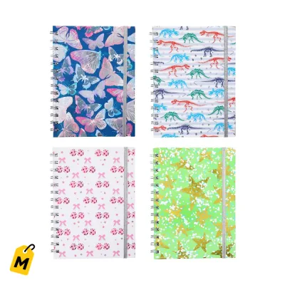 Cuaderno Espiral Rayado - Pa Tus Notas Y Apuntes - Colores Surtidos
