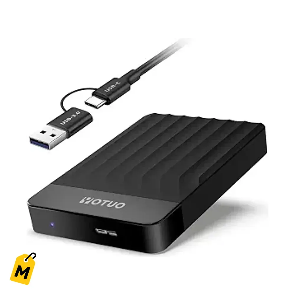 Disco Duro Externo YOTUO 1TB Portatil USB 3.0 y USB-C pa PC Mac PS4 Xbox