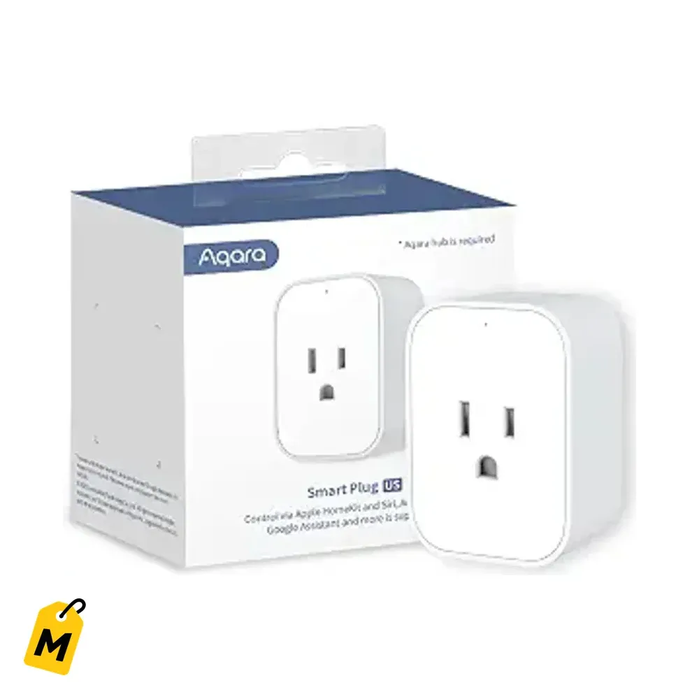 Enchufe Inteligente Aqara Zigbee 15A. Controla, Protege y Ahorra Energia con Voz.