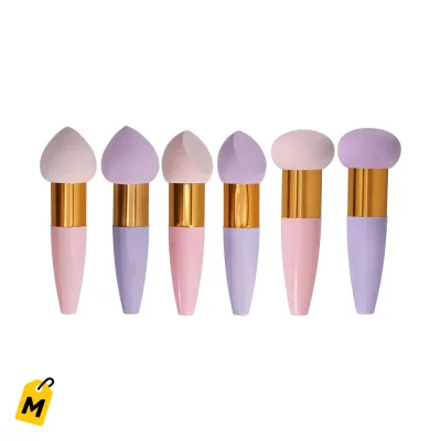 Esponja de Maquillaje con Mango - Disenos Chulisimos - 1 und