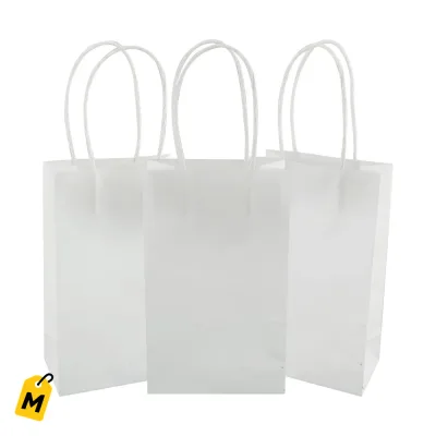 Funditas Blancas Kraft Pequenas Pa Regalo 3 Unidades Mercablo - Perfectas Pa Cualquier Oca