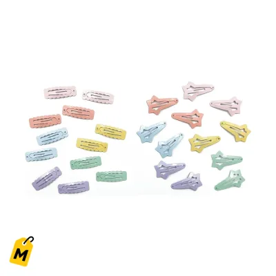 Ganchos de Pelo Coloridos y Chulos - Pack de 12 Pinzas Surtidas