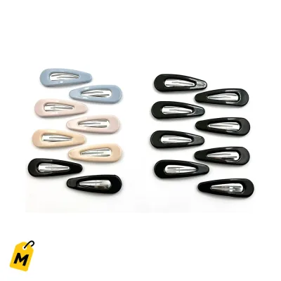 Ganchos de Pelo de Colores Paquete de 8