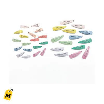 Ganchos de Pelo Metalicos de Colores Paquetes de 14-18 unds