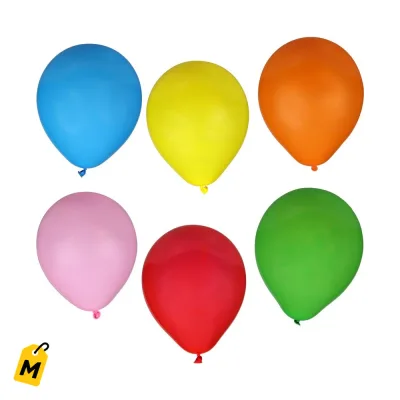 Globos de Latex de Colores, Funda de 25, Pa Tus Fiestas