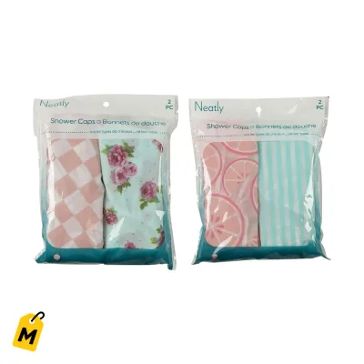Gorros de Bano con Disenos Chulos, Pack de 2