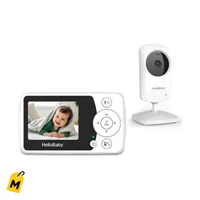 HelloBaby Monitor Bebe 2.4 Camara y Audio - Pa' Cuidar tu Bebe