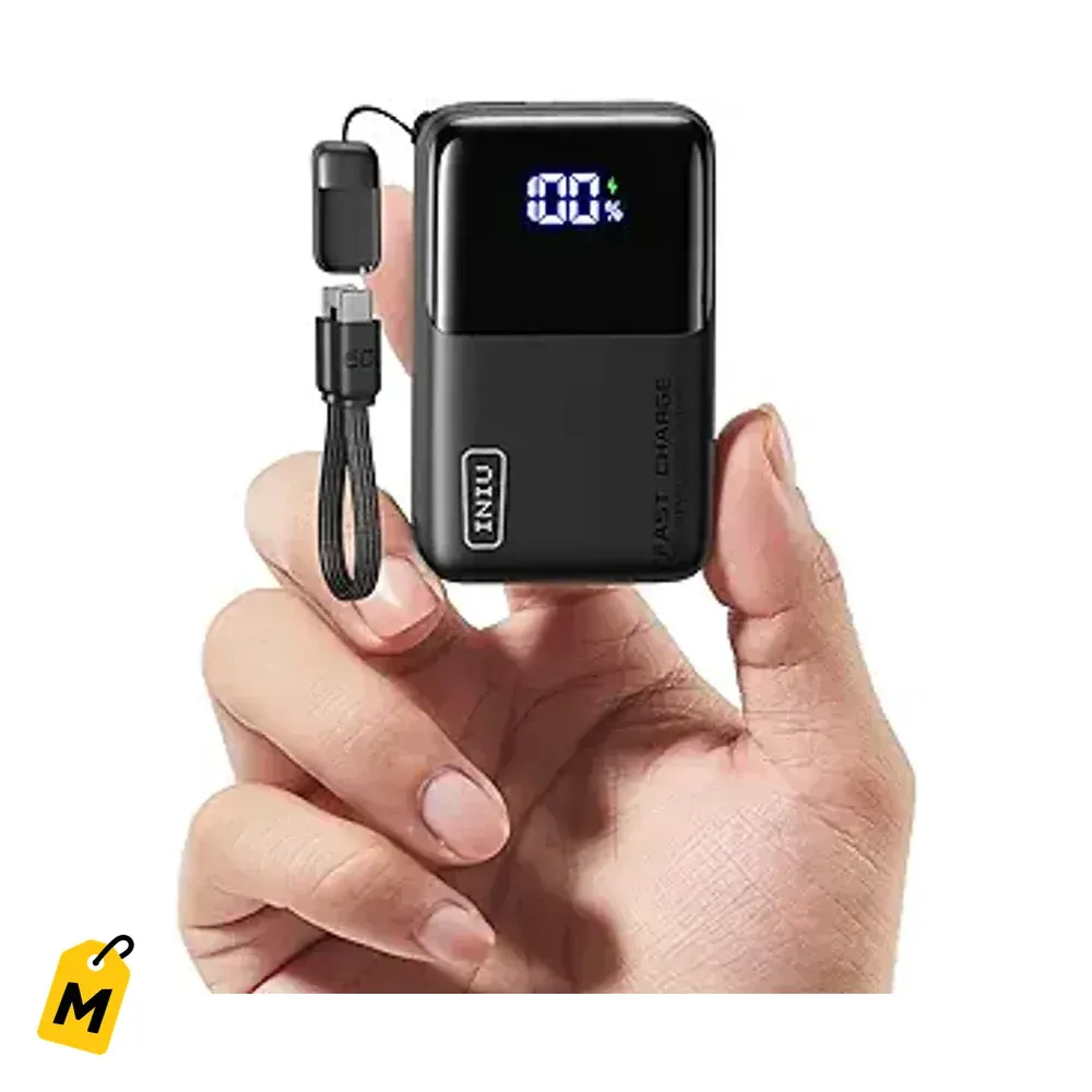 INIU Power Bank Ultra Mini 10000mAh Carga Rapida 45W Tu Esencial Pa Viajar