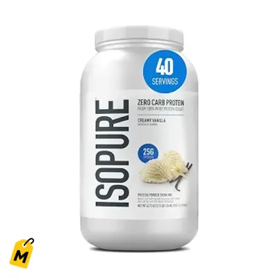 Isopure Proteina Cero Carbo Vainilla 3LB Pa Musculos Jeques y Cero Azucar