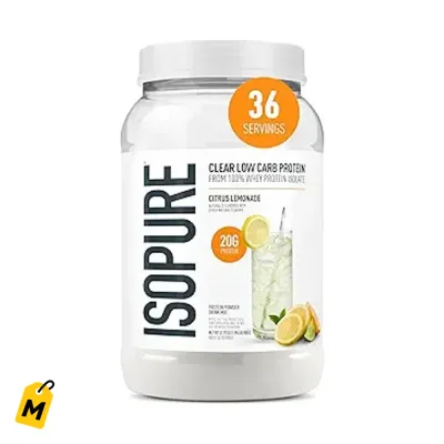 Isopure Proteina Whey Aislada Clara Limonada 20g Sin Lactosa Ni Gluten