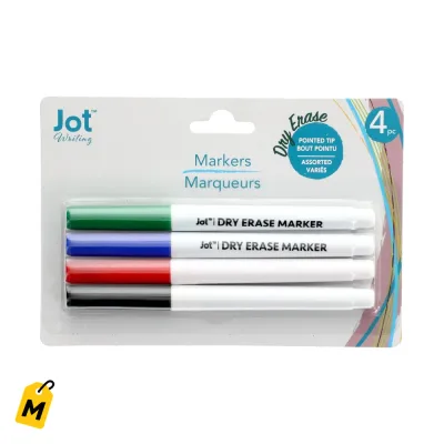 Jot Marcadores Borrables, Pack de 4