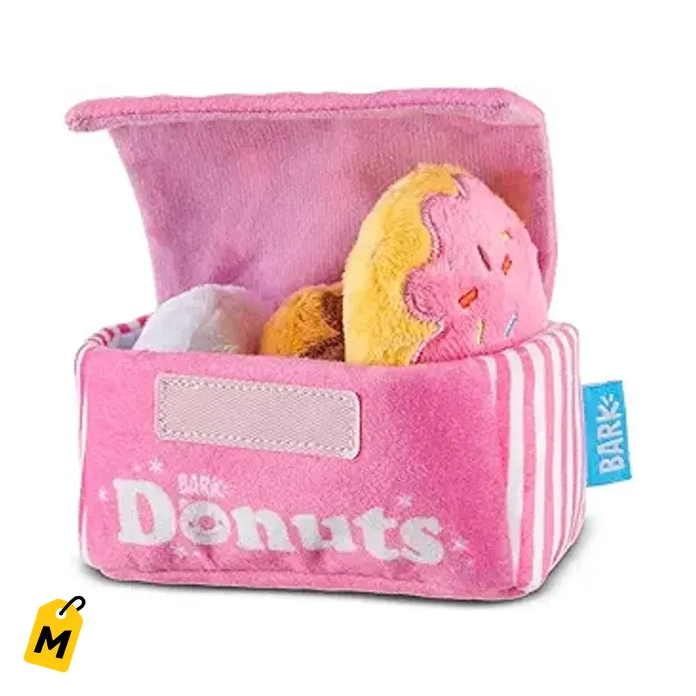 Juguete BarkBox Perritos Donuts 4 en 1 Peluche Interactivo Pa Perros Y Cachorros Pequeno
