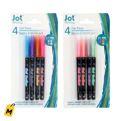 Lapiceros Gel Promarx de Colores, Set de 4 pa Escribir y Crear