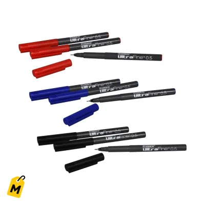 Lapiceros Promarx Ultra Finos para Firmas - Set de 3