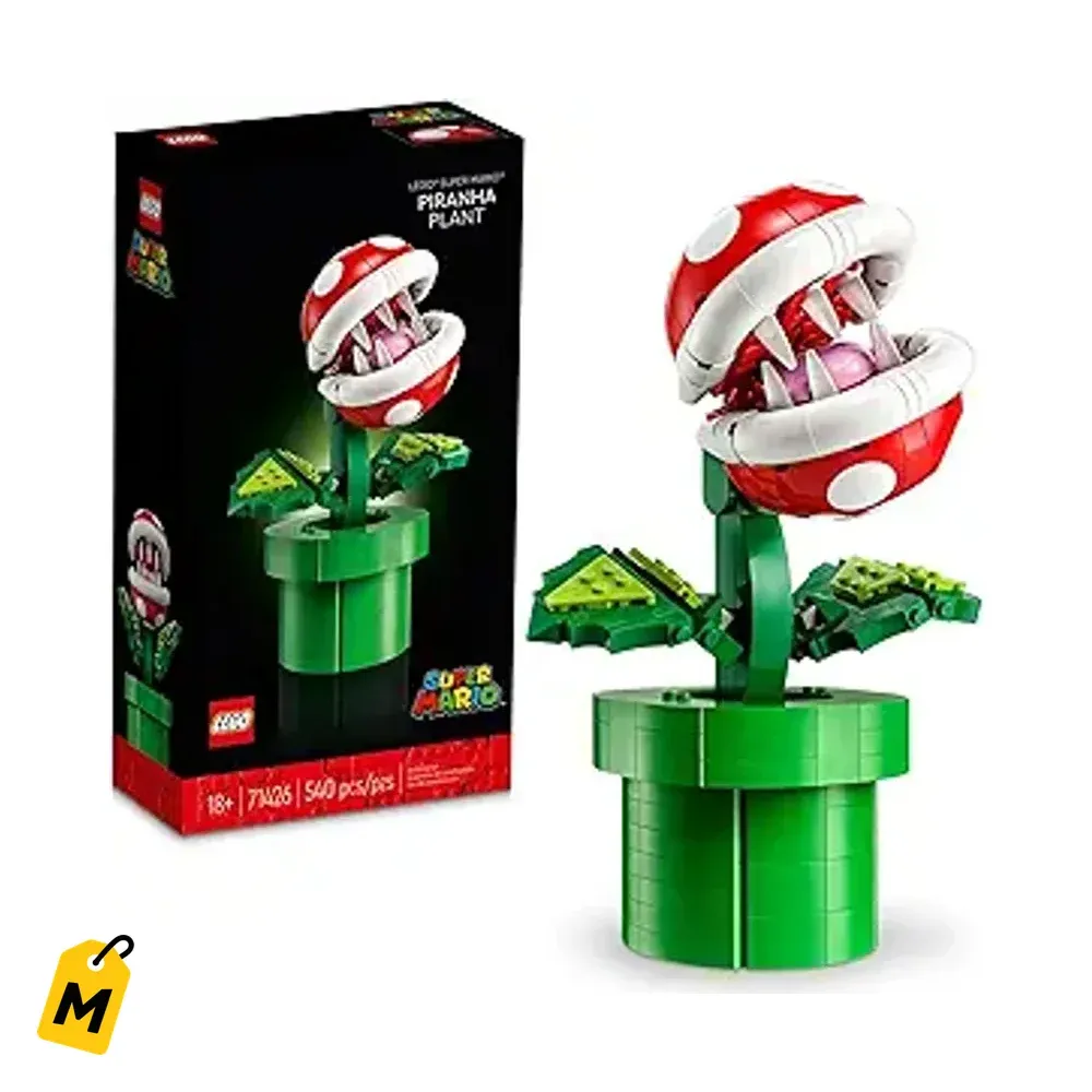 LEGO Super Mario Planta Piranha pa Adultos - Coleccionable y Decoracion Chula - 71426
