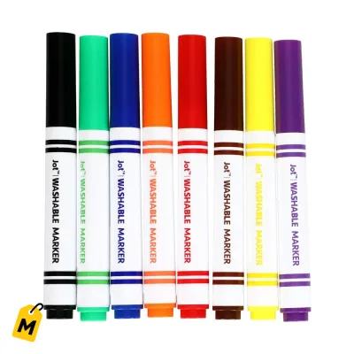 Marcadores Lavables Jot Colores Vivos 8 Pzas