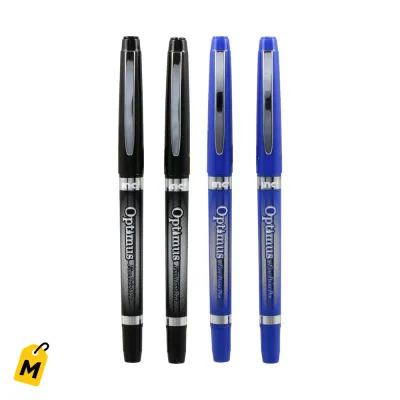 Marcadores Optimus Punta Fina Paquete de 2 Colores Nitidos