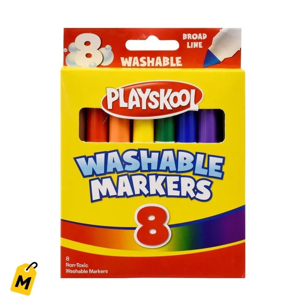 Marcadores Playskool Jumbo Lavables - 8 Colores Pa Gozar! 1