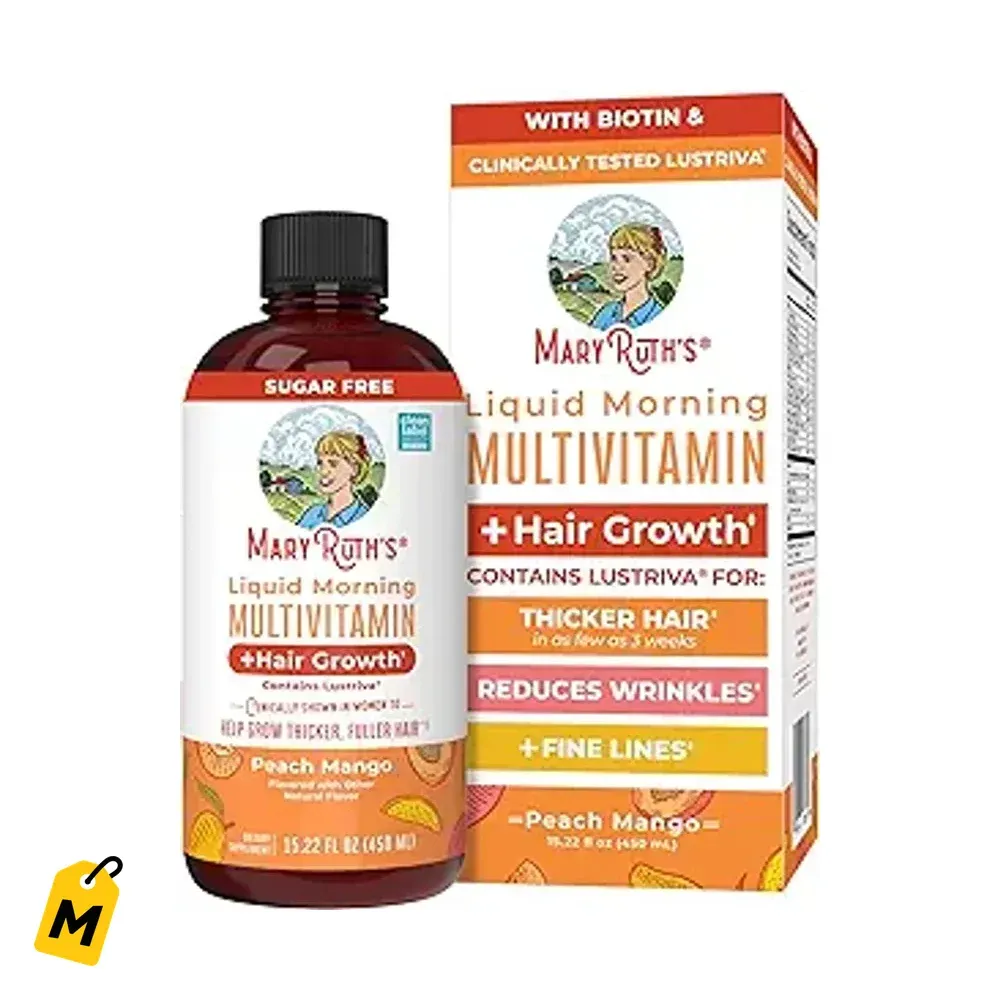 MARYRUTHS Multivitamin Liquido Pelo Fuerte Piel Lisa Biotin Lustriva Para Mujeres