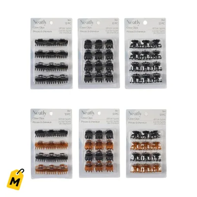Mini Pinzas para Pelo - Paquete de 12