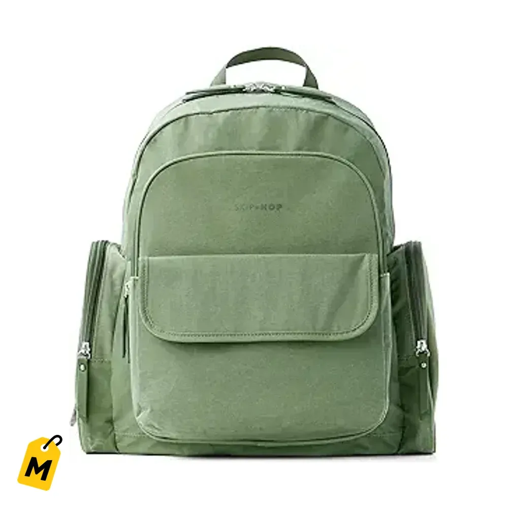 Mochila Panalera Skip Hop Luna - Cambiador, 9 Bolsillos, Laptop 15, Correas Coche